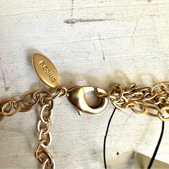 Chico’s gold tone Hera multi chain necklace NWT - Picture 6 of 9